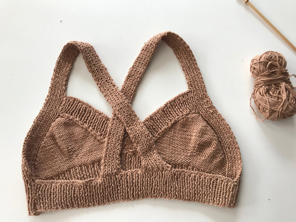 How to Knit a Bra Top Knitting Tutorial and Free Pattern 
