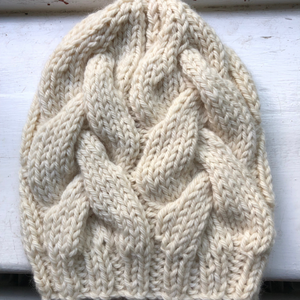 Cable Knit Hat Knitting Pattern