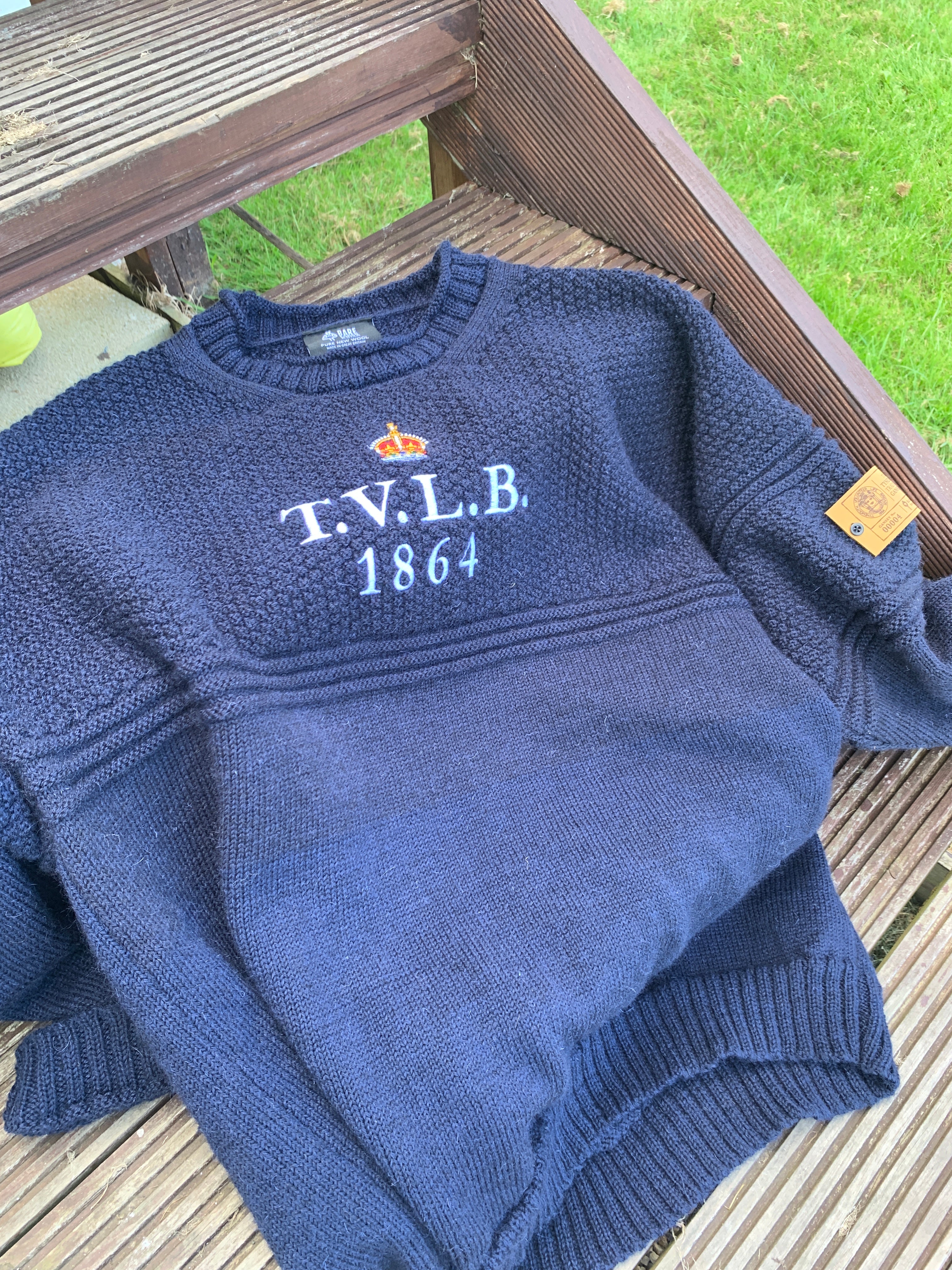T.V.L.B British Wool Gansey Sweater