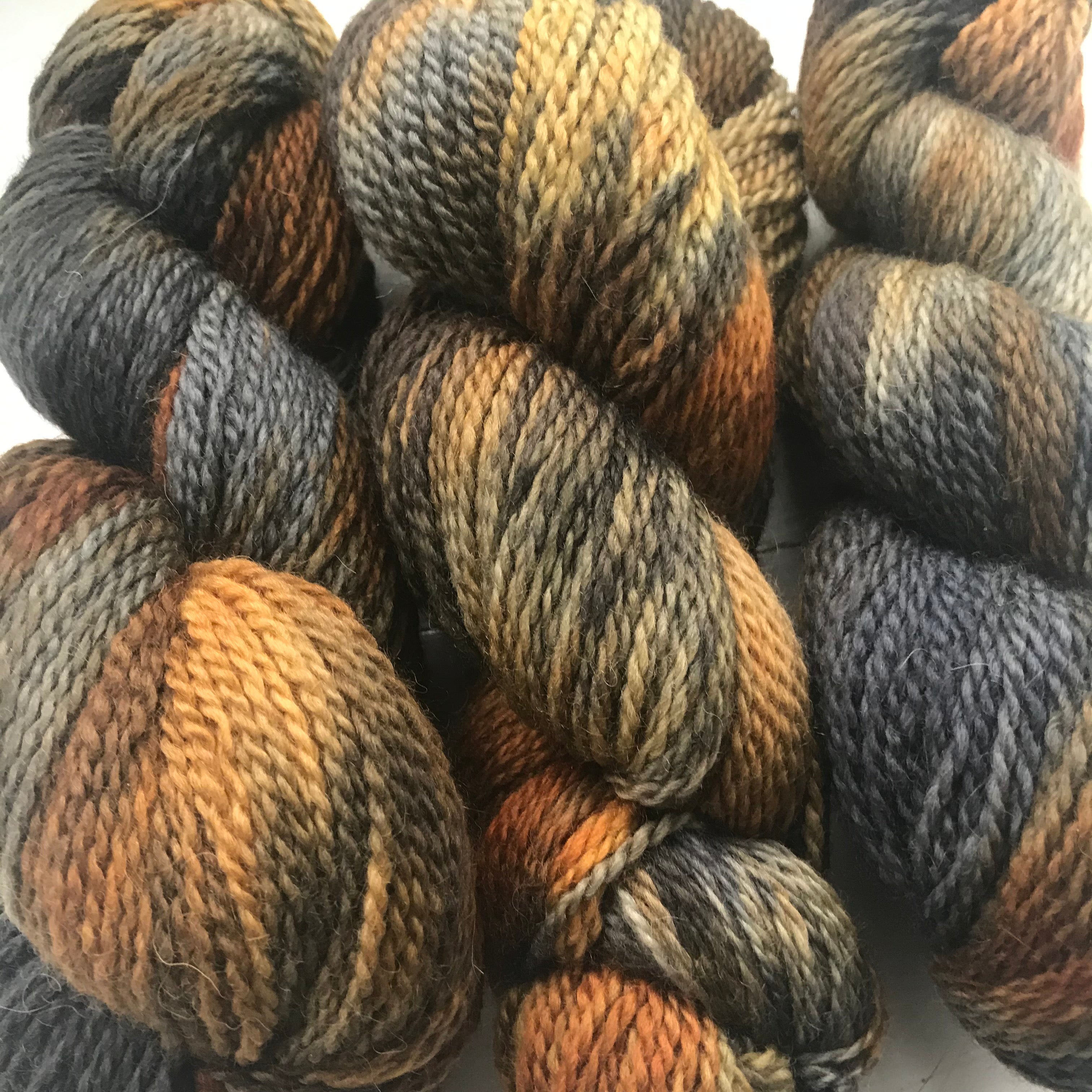 'Tarmachan' BareFaced Smudge hand painted British Wool and Alpaca by Jo Storie