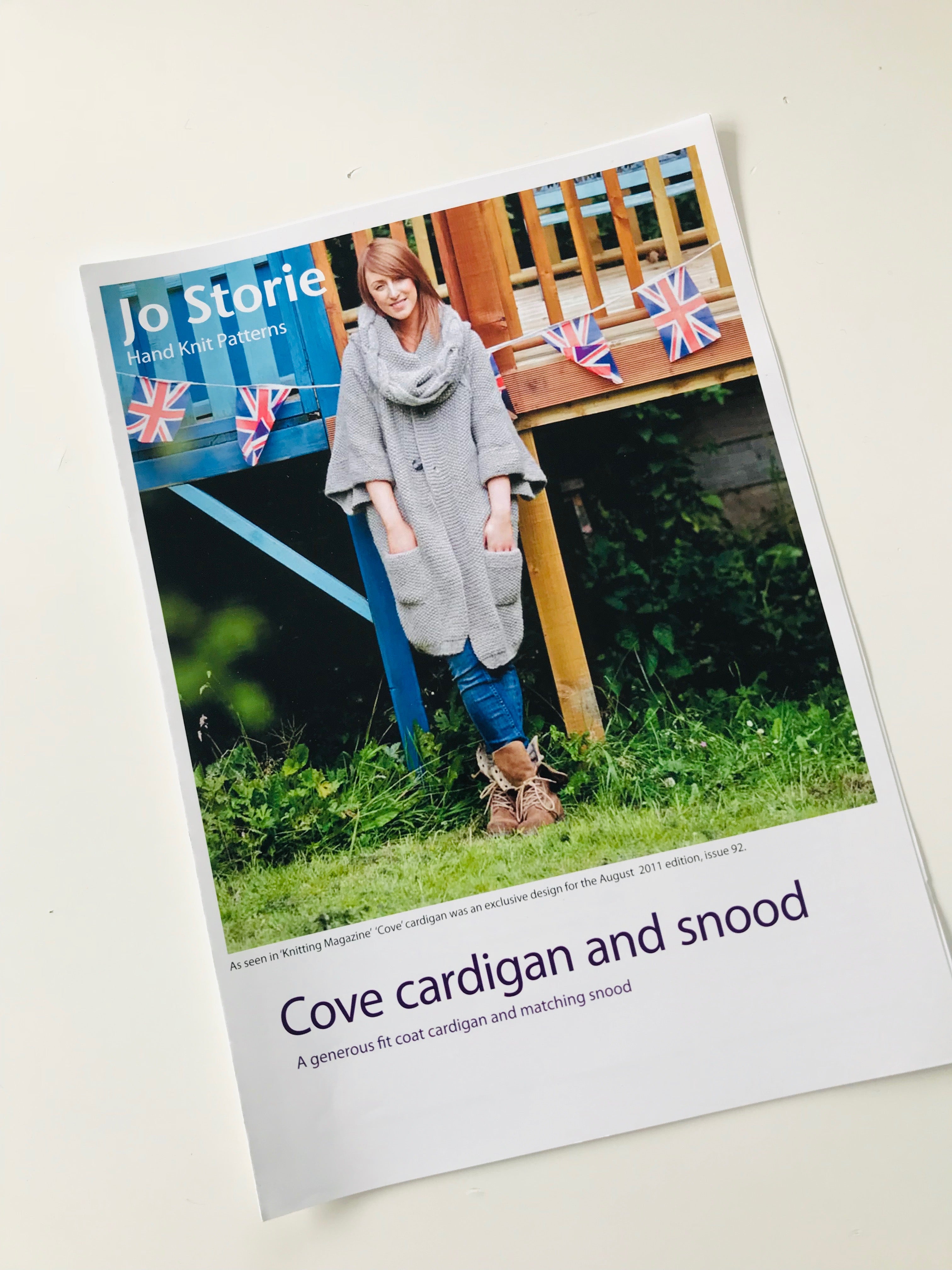 Cove Cardigan and Snood Knitting Pattern Leaflet
