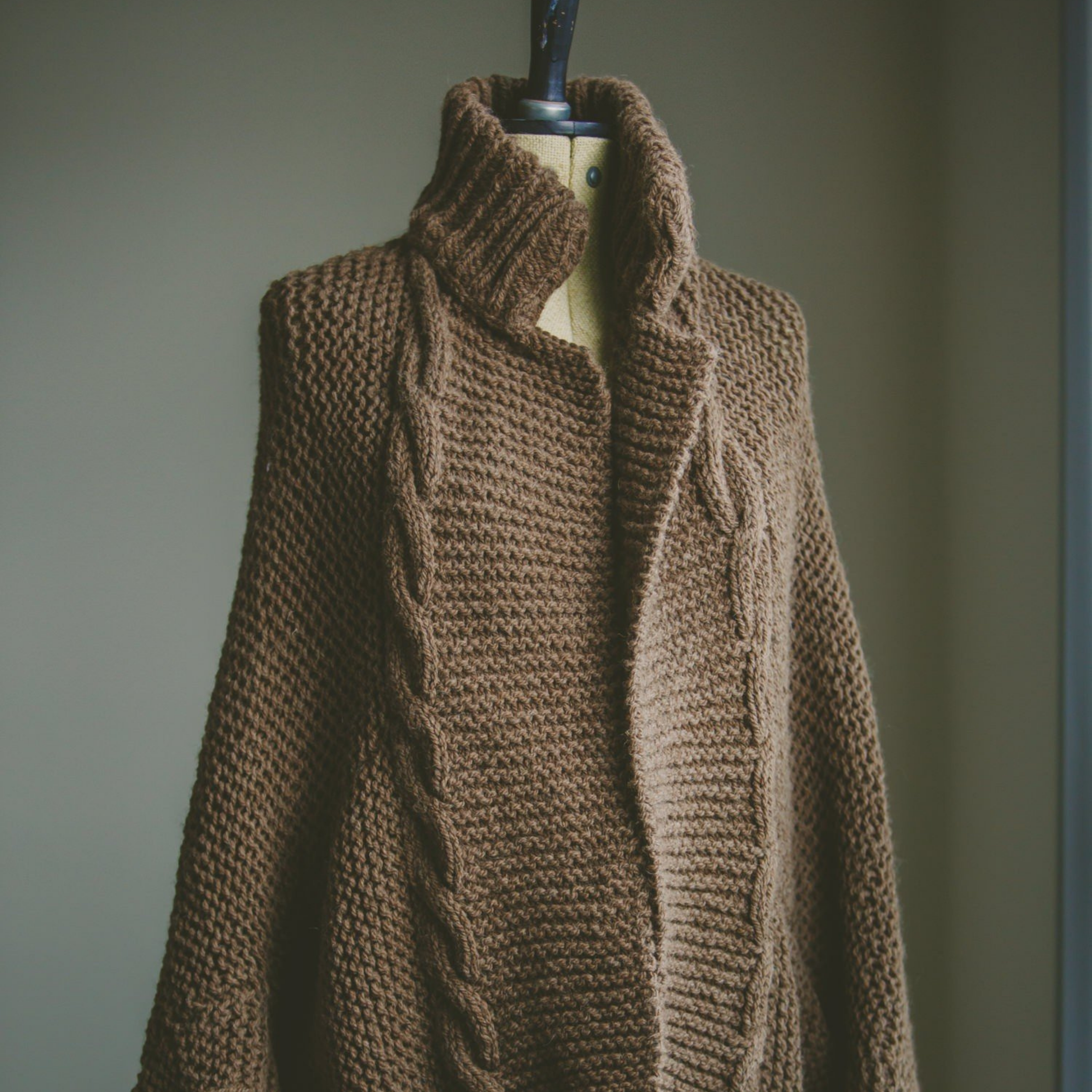 Tribecca Cardigan Knitting pattern. Slouch cardigan, coat knitting pattern