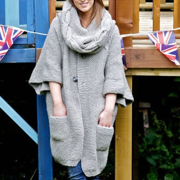 Cove Cardigan and Snood Knitting Pattern